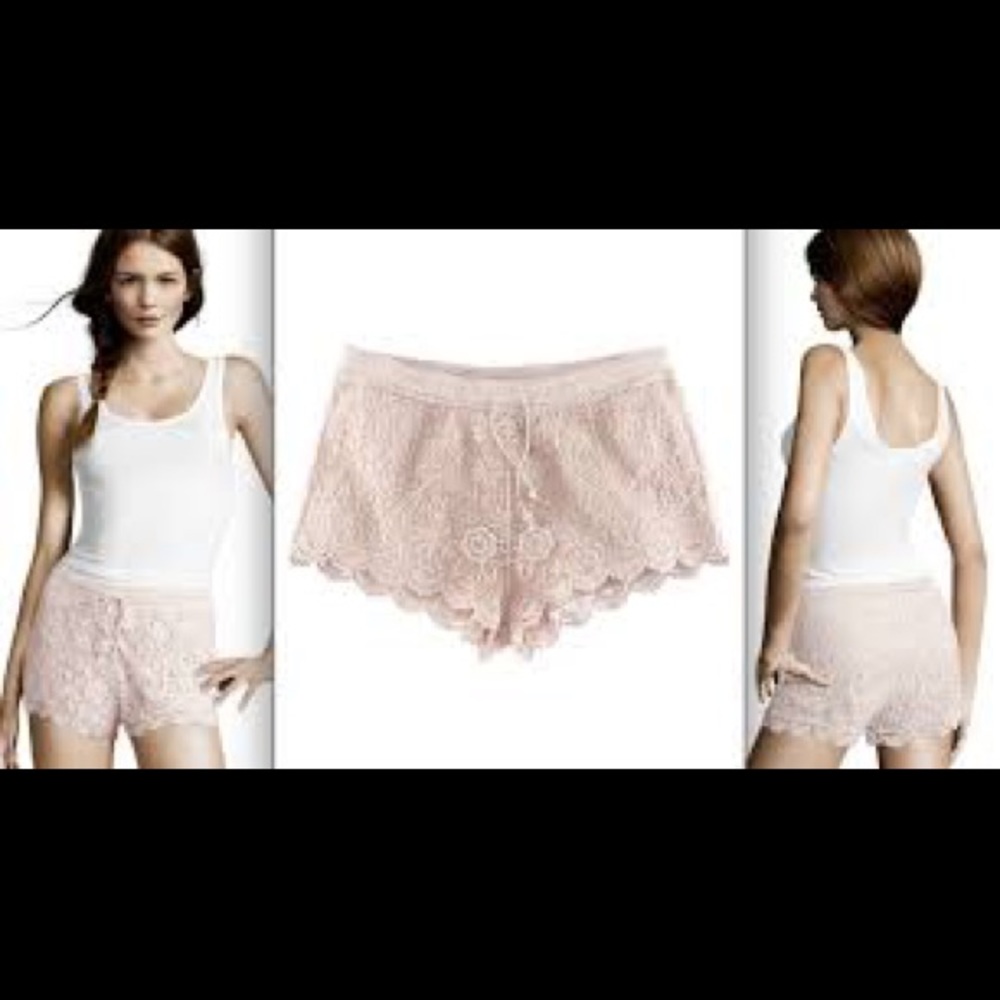 H&M conscious collection crochet pink shorts - Picture 2 of 5